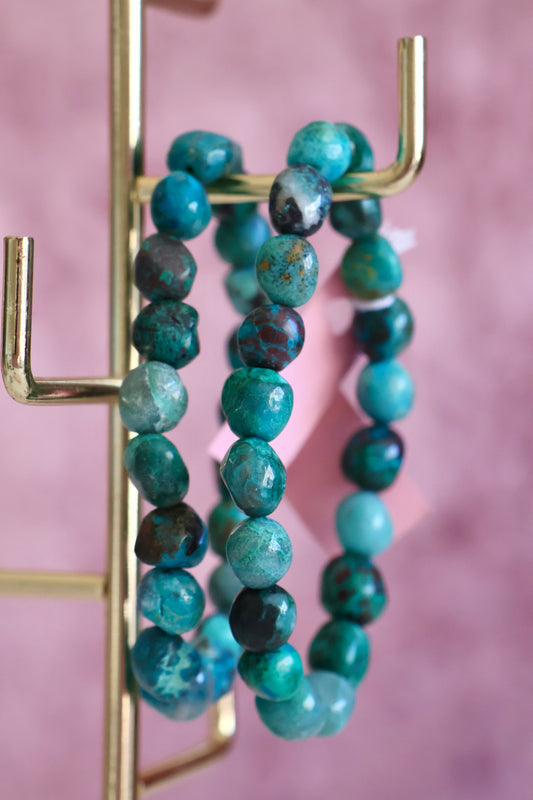 Chrysocolla Bead Bracelet