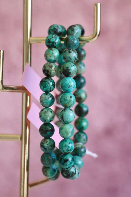 African Turquoise Bead Bracelet