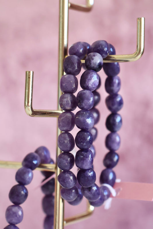 Lepidolite Bead Bracelet