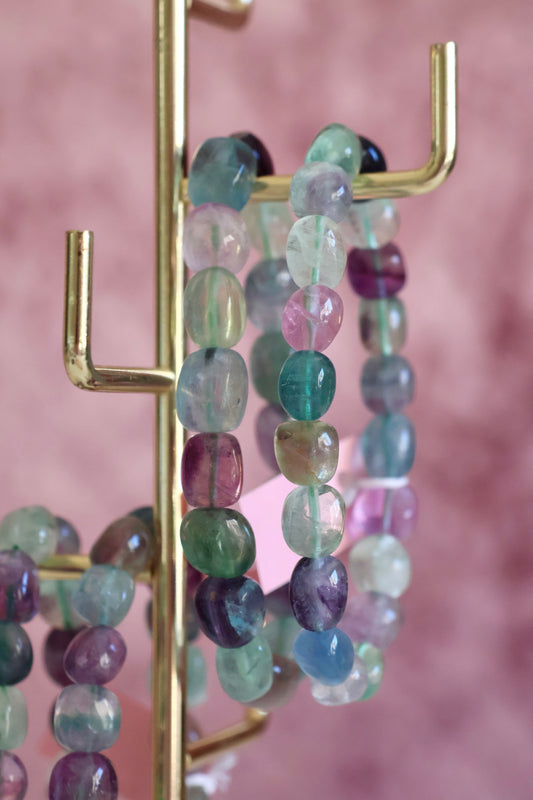 Fluorite Bead Bracelet