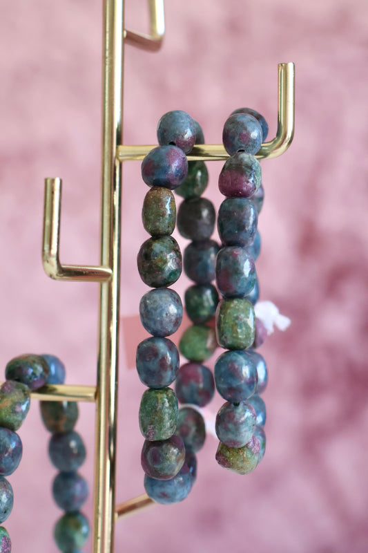 Ruby in Fuchsite Bead Bracelet