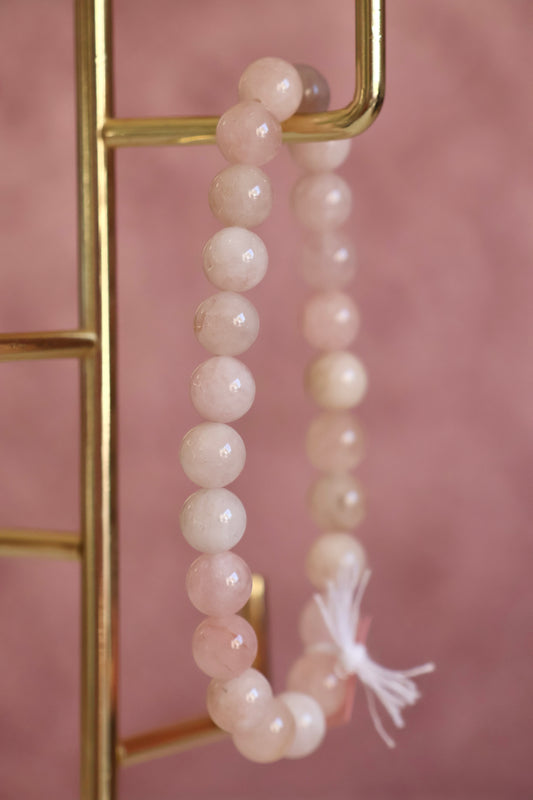 Morganite Bead Bracelet