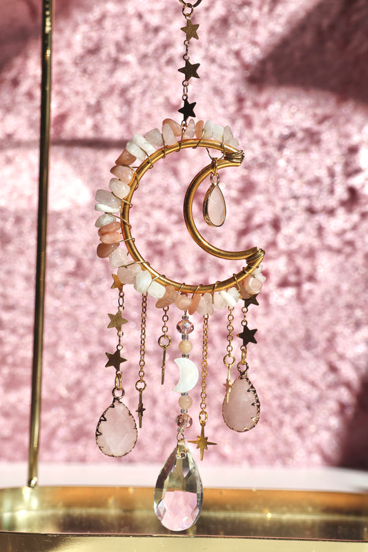 Crystal Sun Catcher - Gold - 004