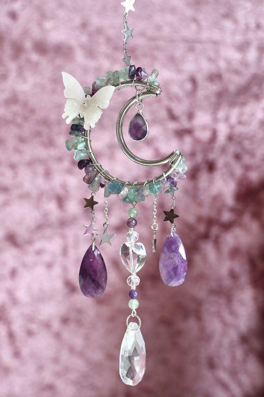 Crystal Sun Catcher - Silver - 002