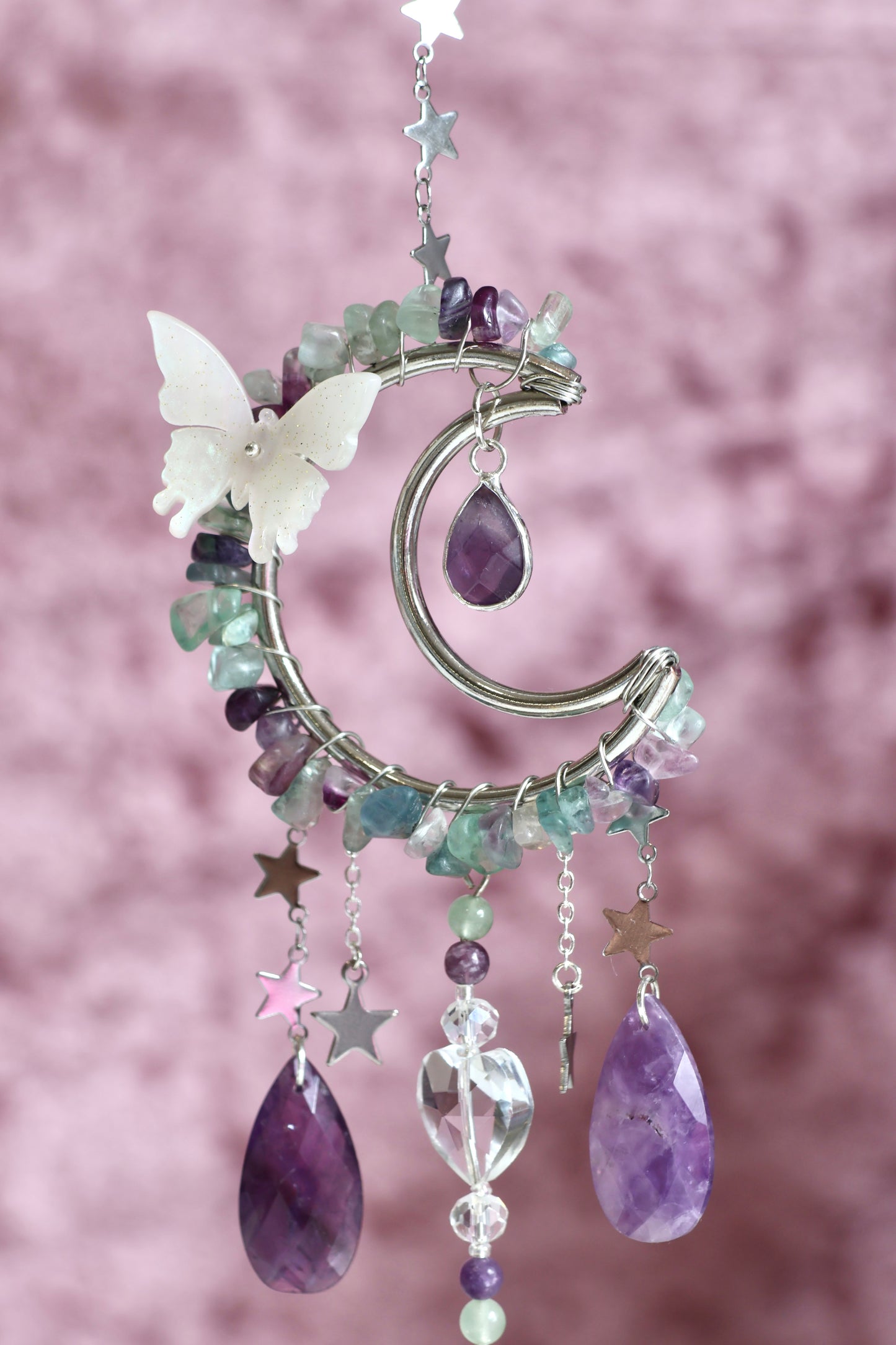 Crystal Sun Catcher - Silver - 002