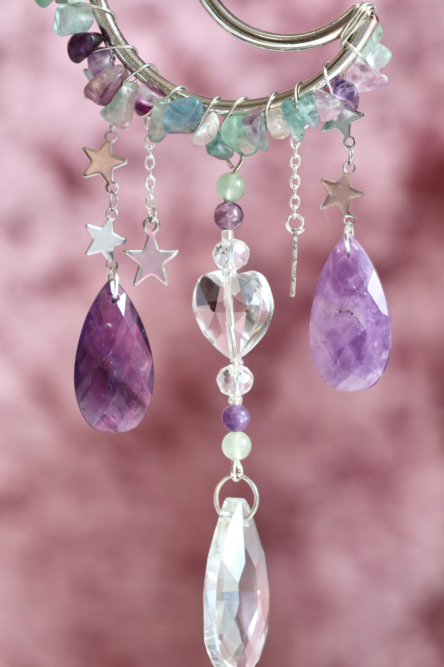 Crystal Sun Catcher - Silver - 002