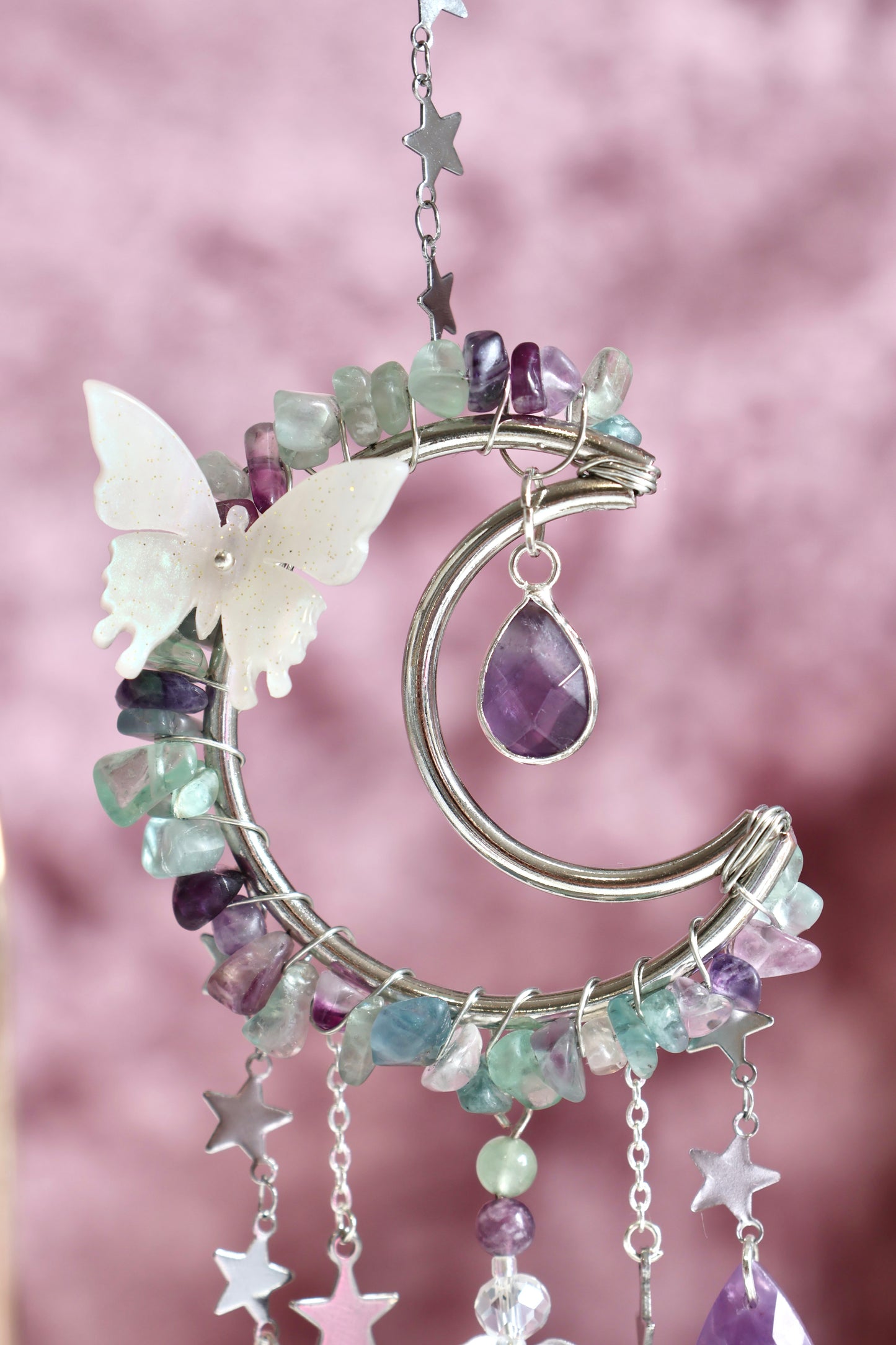Crystal Sun Catcher - Silver - 002