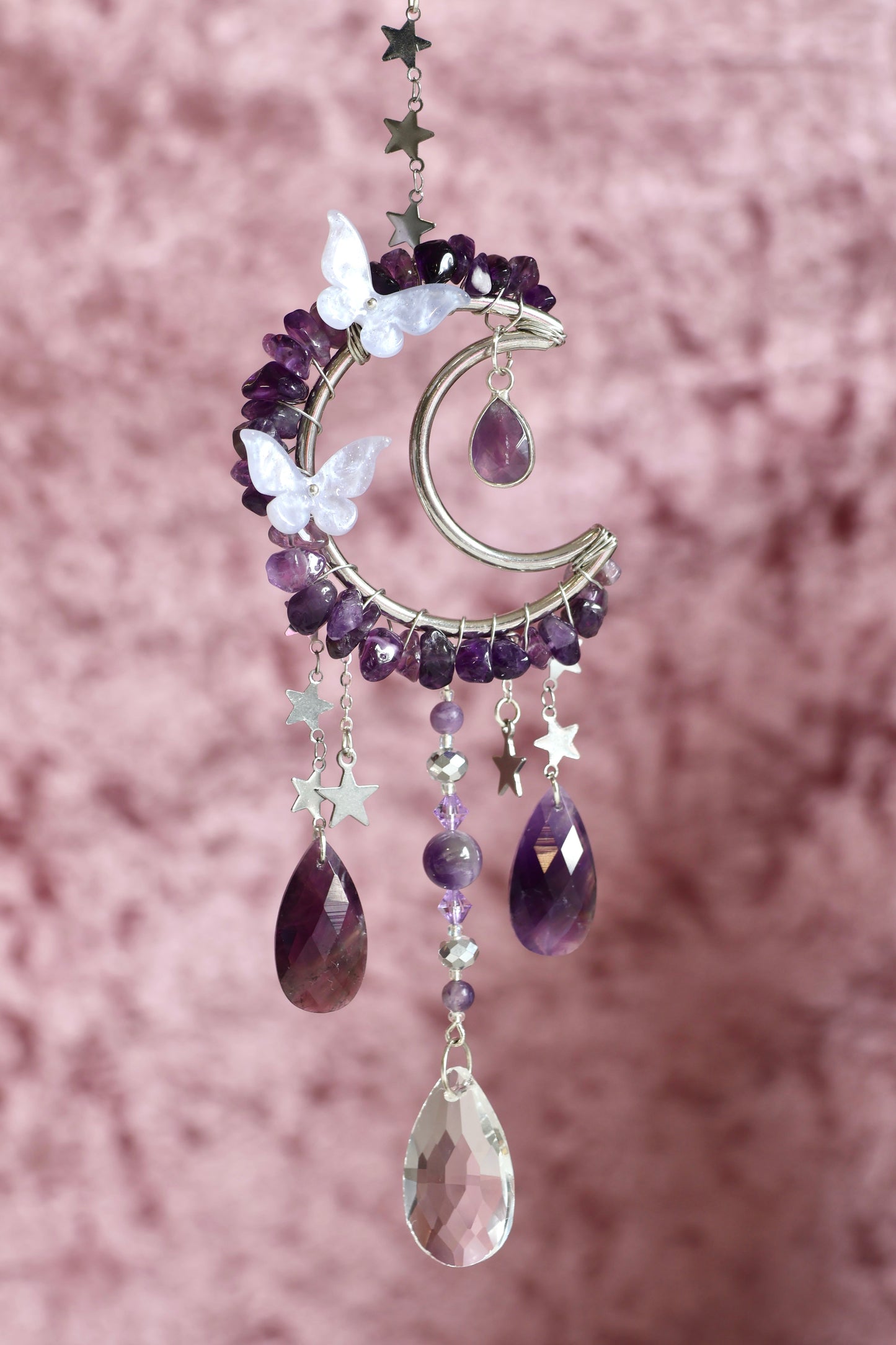 Crystal Sun Catcher - Silver - 006
