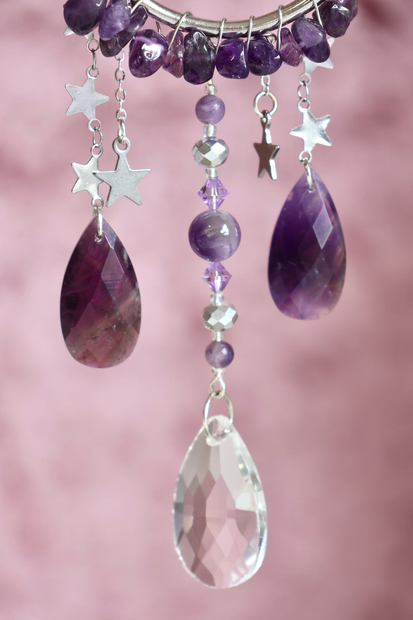 Crystal Sun Catcher - Silver - 006