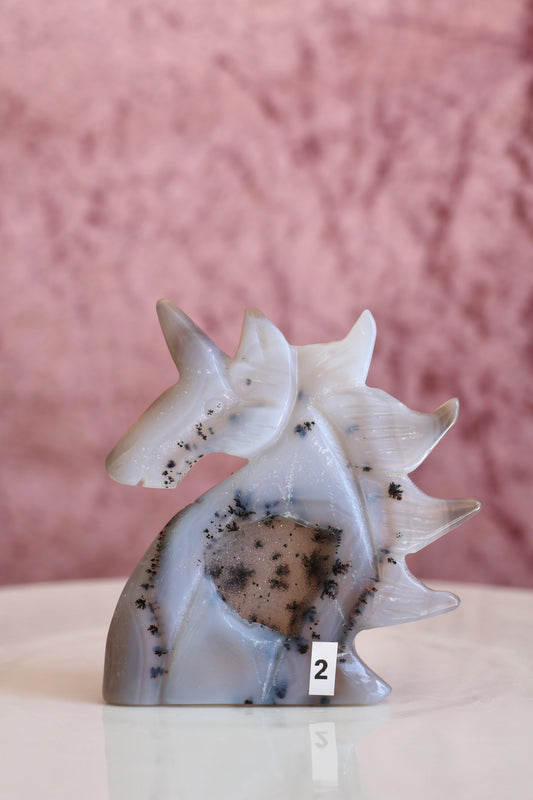 Druzy Agate Unicorn - 002