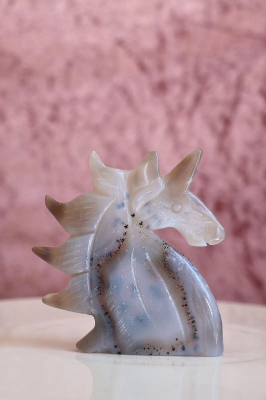 Druzy Agate Unicorn - 002