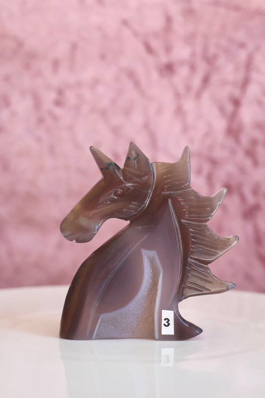 Druzy Agate Unicorn - 003