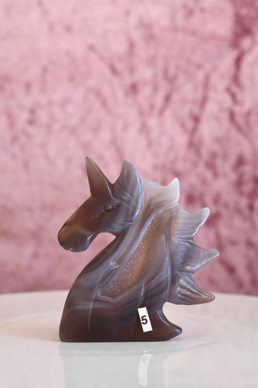 Druzy Agate Unicorn - 005