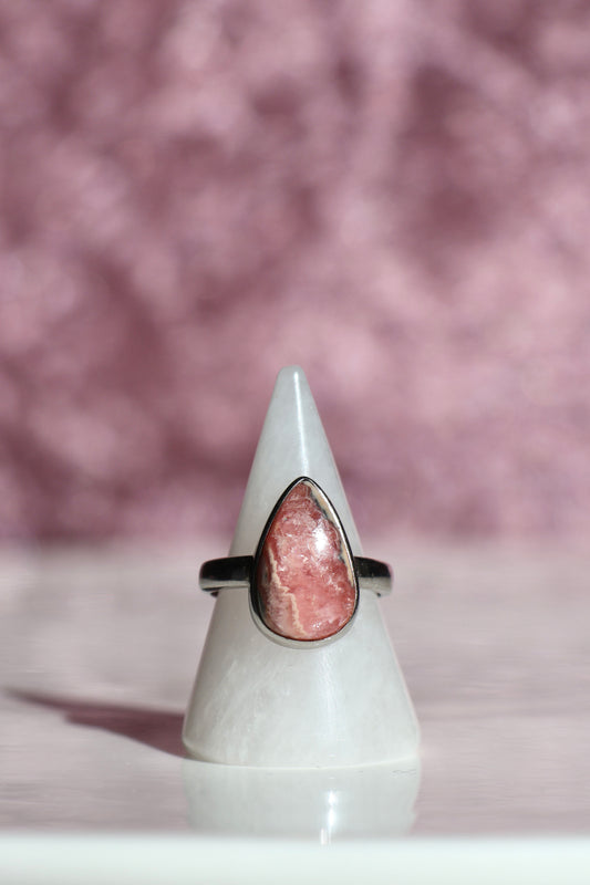 Rhodochrosite Ring - Size 7