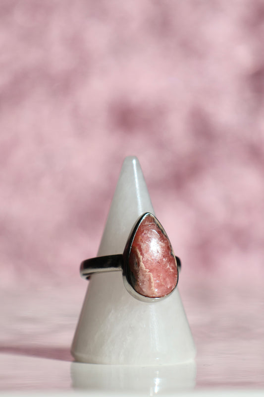 Rhodochrosite Ring - Size 7