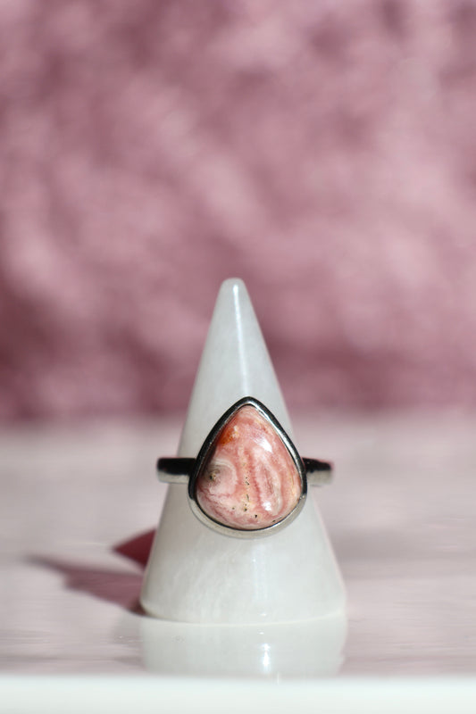 Rhodochrosite Ring - Size 8.5