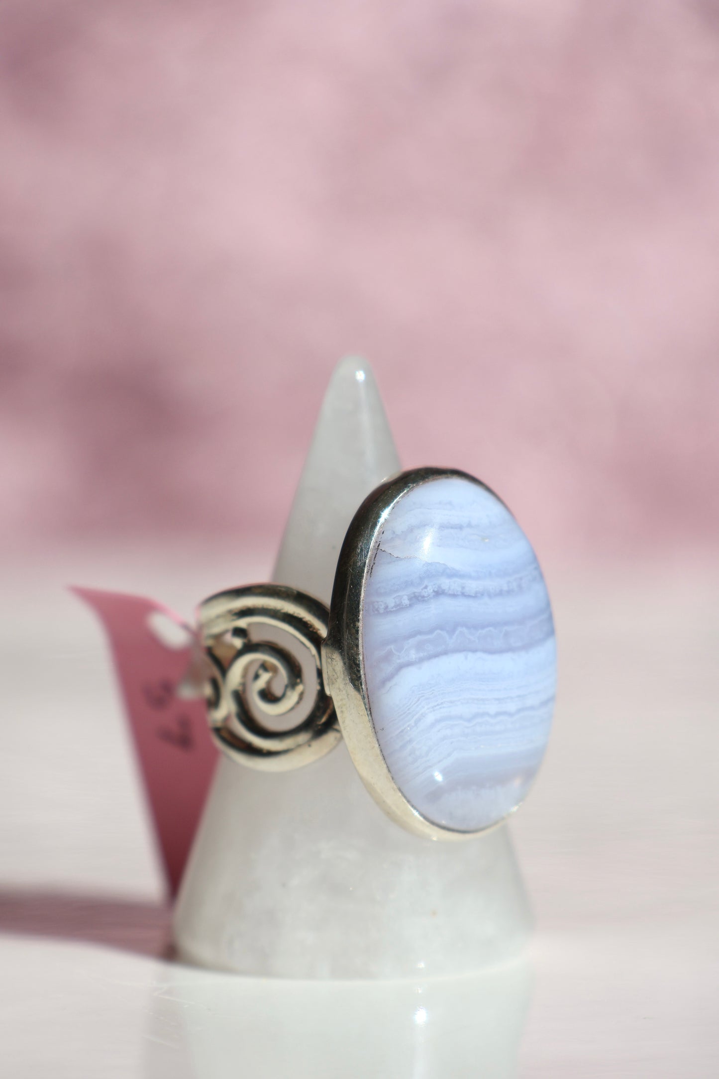Blue Lace Agate Ring - Size 7