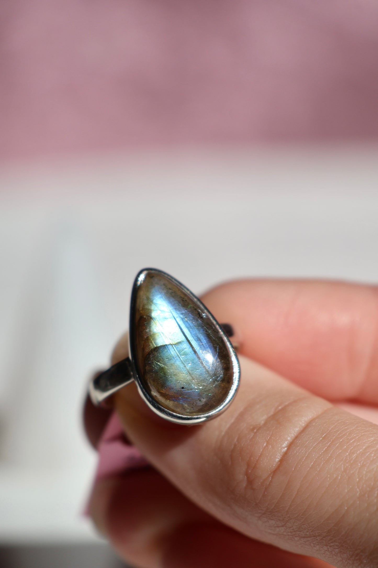 Labradorite Ring - Size 8