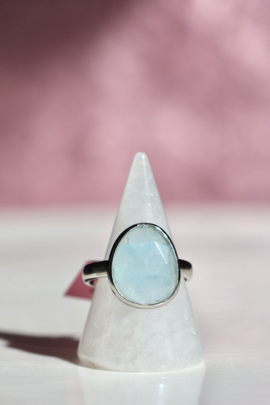Aquamarine Ring - Size 8.5