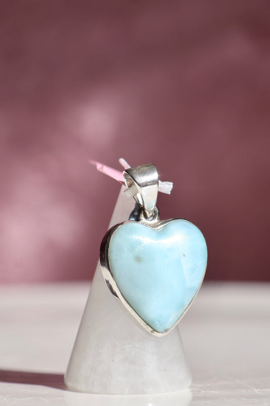 Larimar Heart Pendant