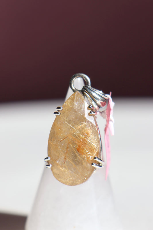 Golden Rutile Pendant
