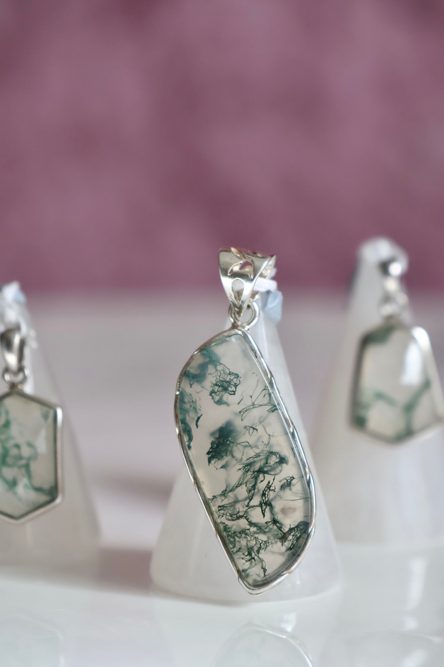 Moss Agate Pendant 003