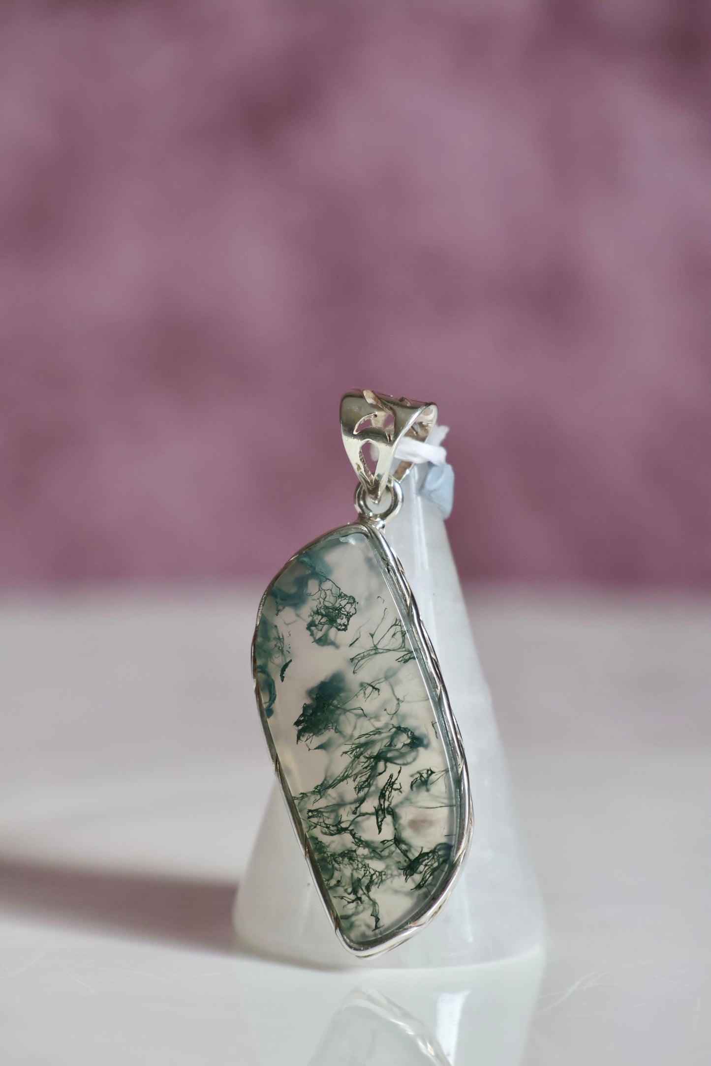 Moss Agate Pendant 003