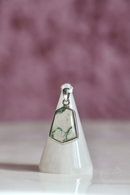 Moss Agate Pendant 002