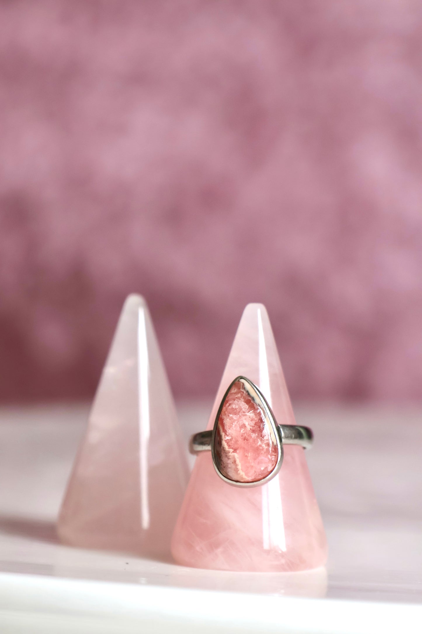 Rose Quartz Ring Holder