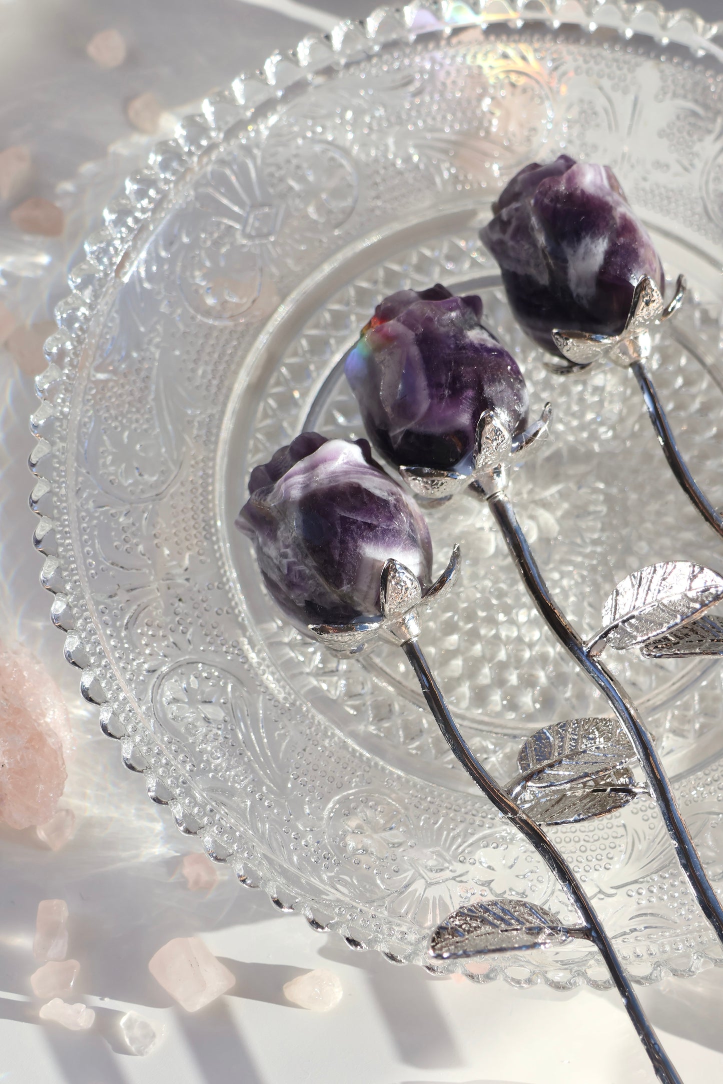 Amethyst Rose - Silver