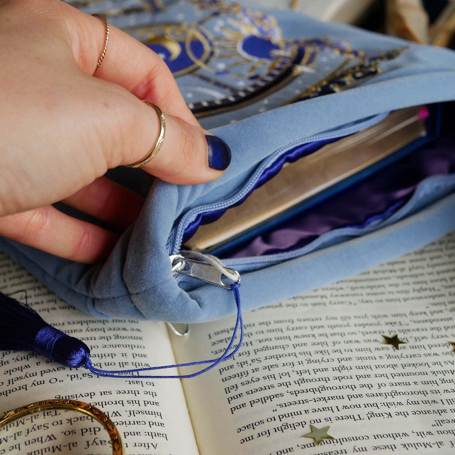 OTHERWORLDLY BOOK & IPAD SLEEVE- BLUE