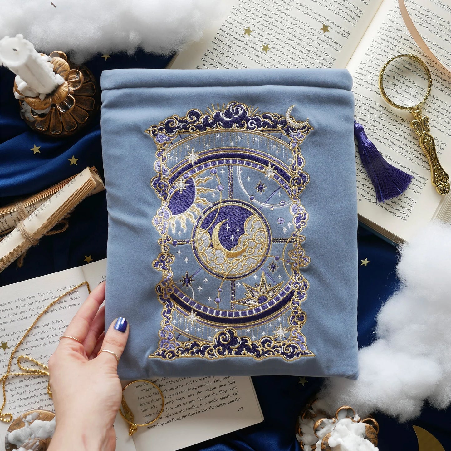 OTHERWORLDLY BOOK & IPAD SLEEVE- BLUE