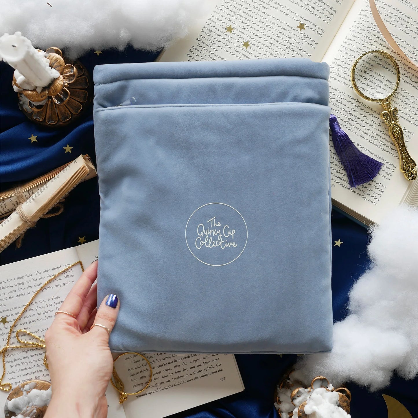 OTHERWORLDLY BOOK & IPAD SLEEVE- BLUE