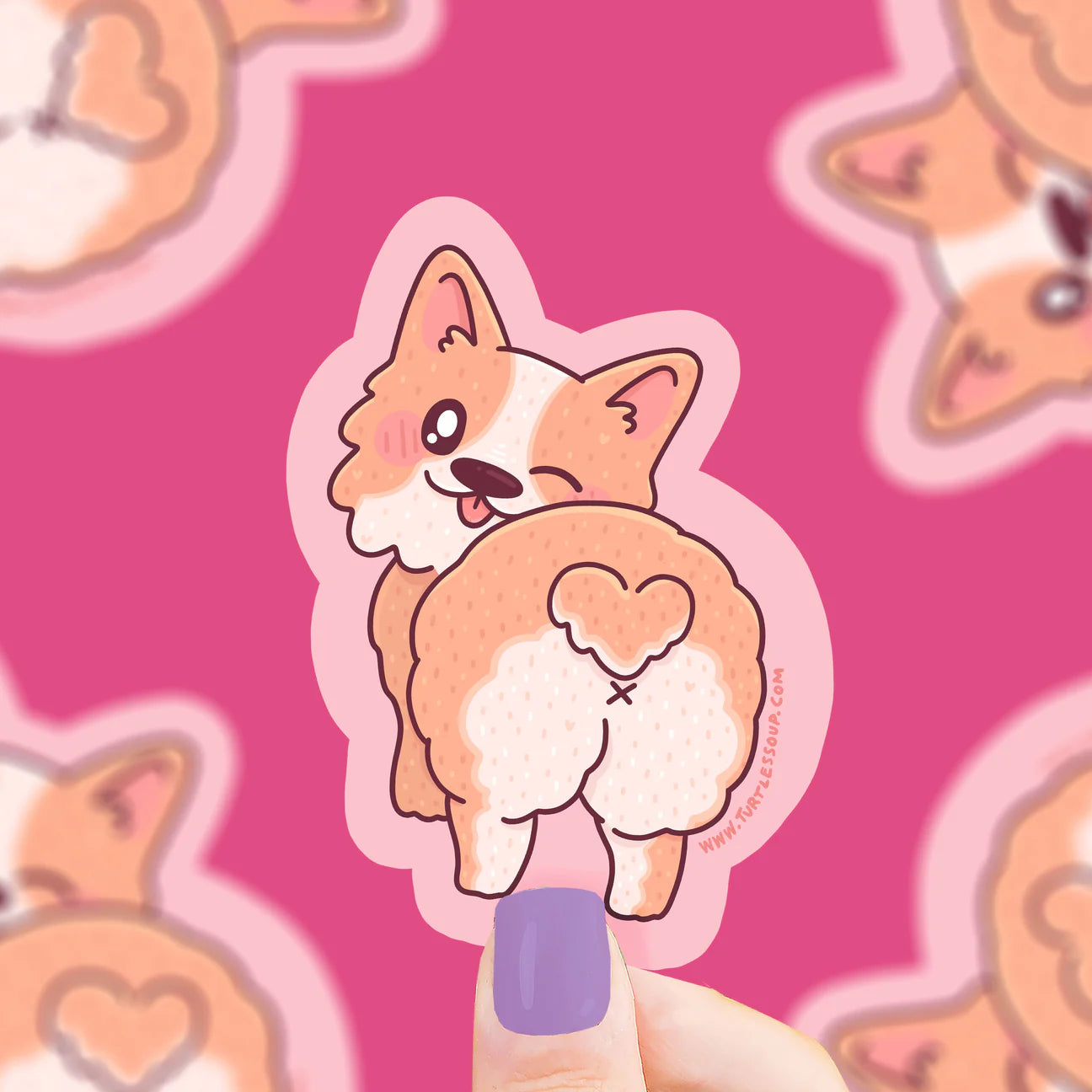 Corgi Butt Vinyl Sticker