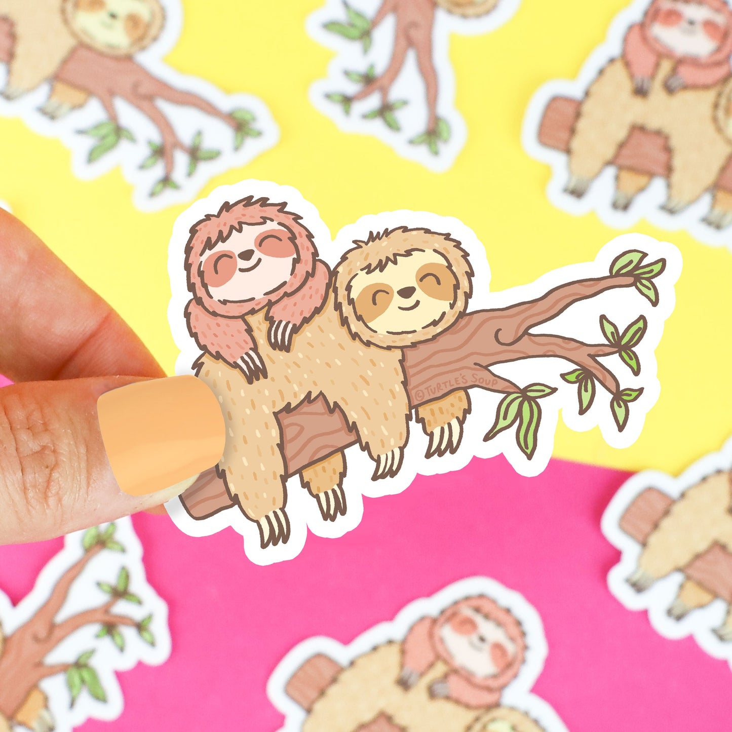 Lazy Sloths Vinyl Sticker