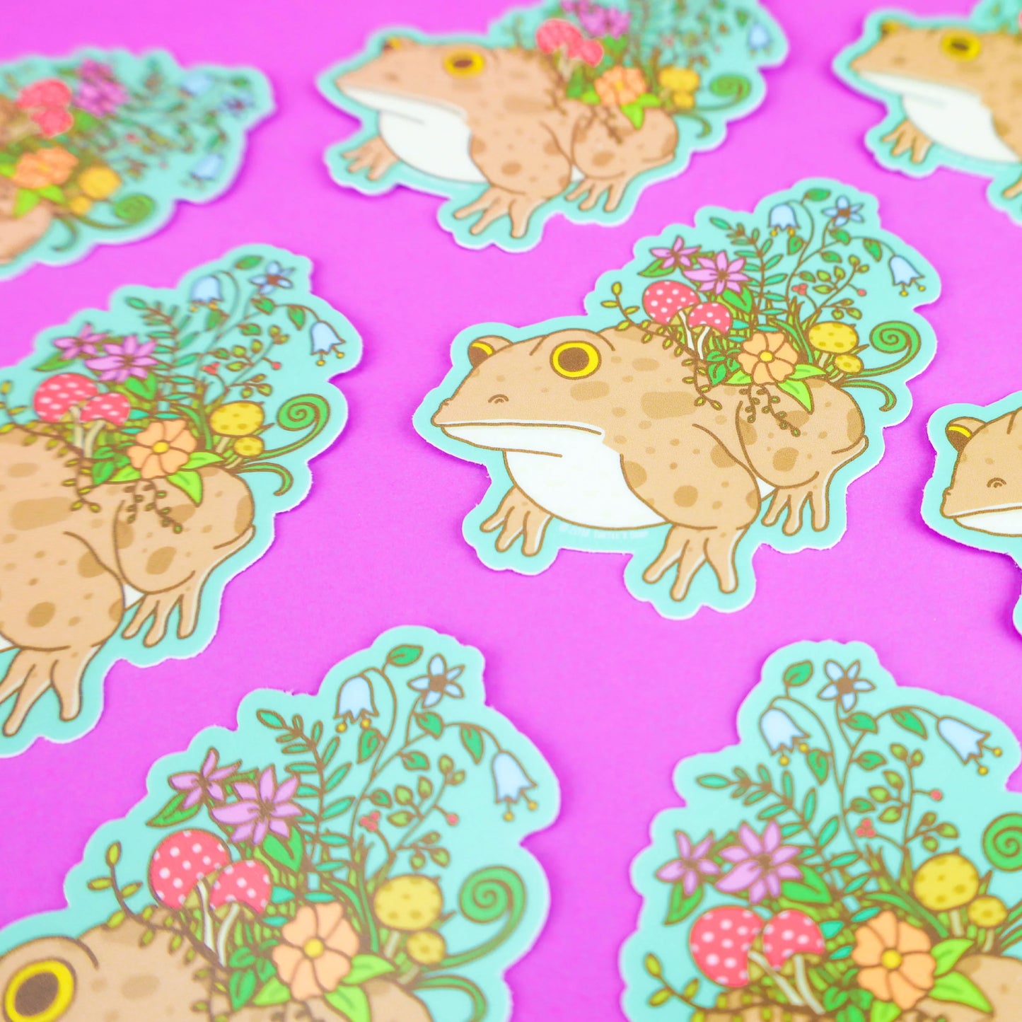 Toad Planter Vinyl Sticker