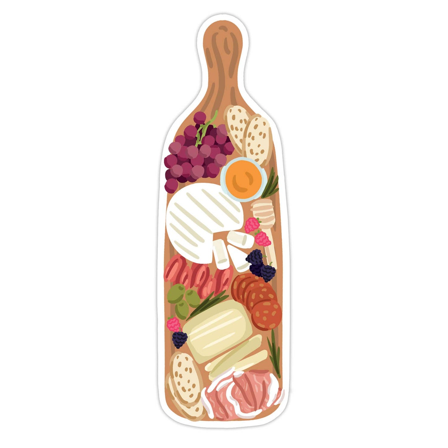 Charcuterie Board Die Cut Bookmark