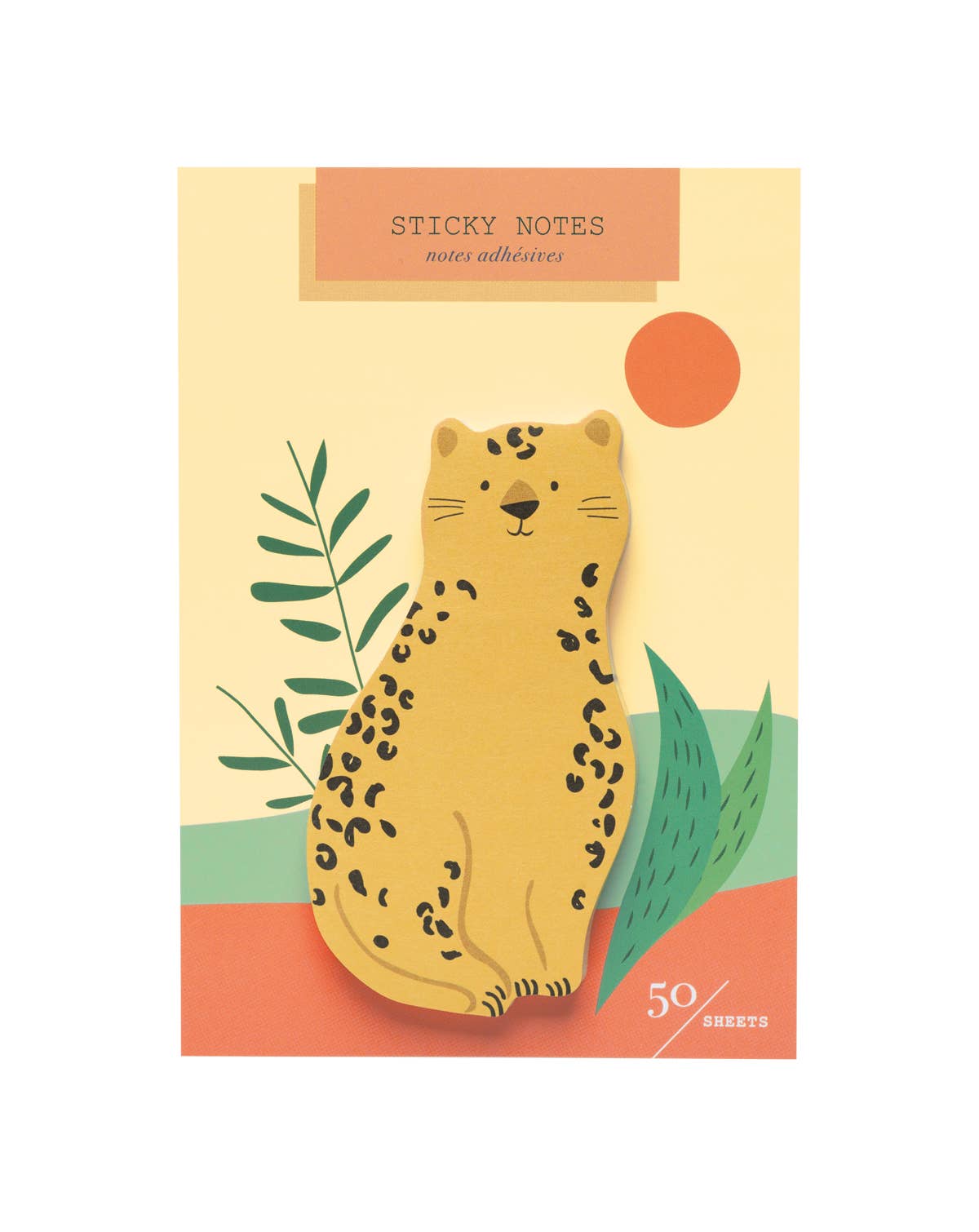 Cheetah Die Cut Sticky Notes