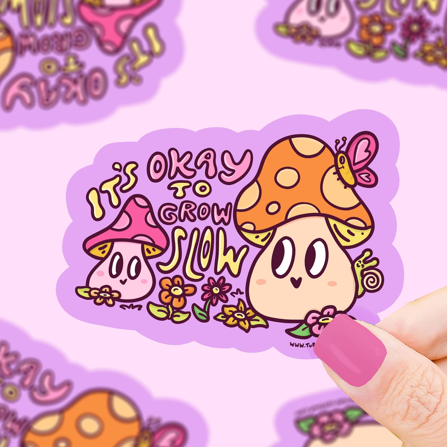 It’s Okay To Grow Slow Vinyl Sticker