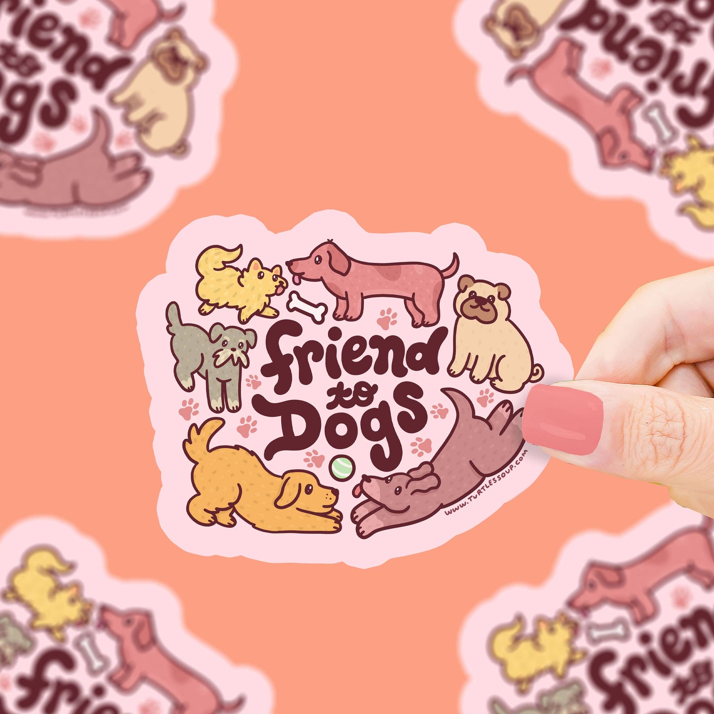 Friend to Dogs Vinyl Sticker