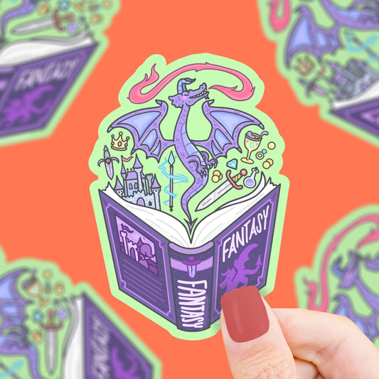 Fantasy Book Club Vinyl Sticker