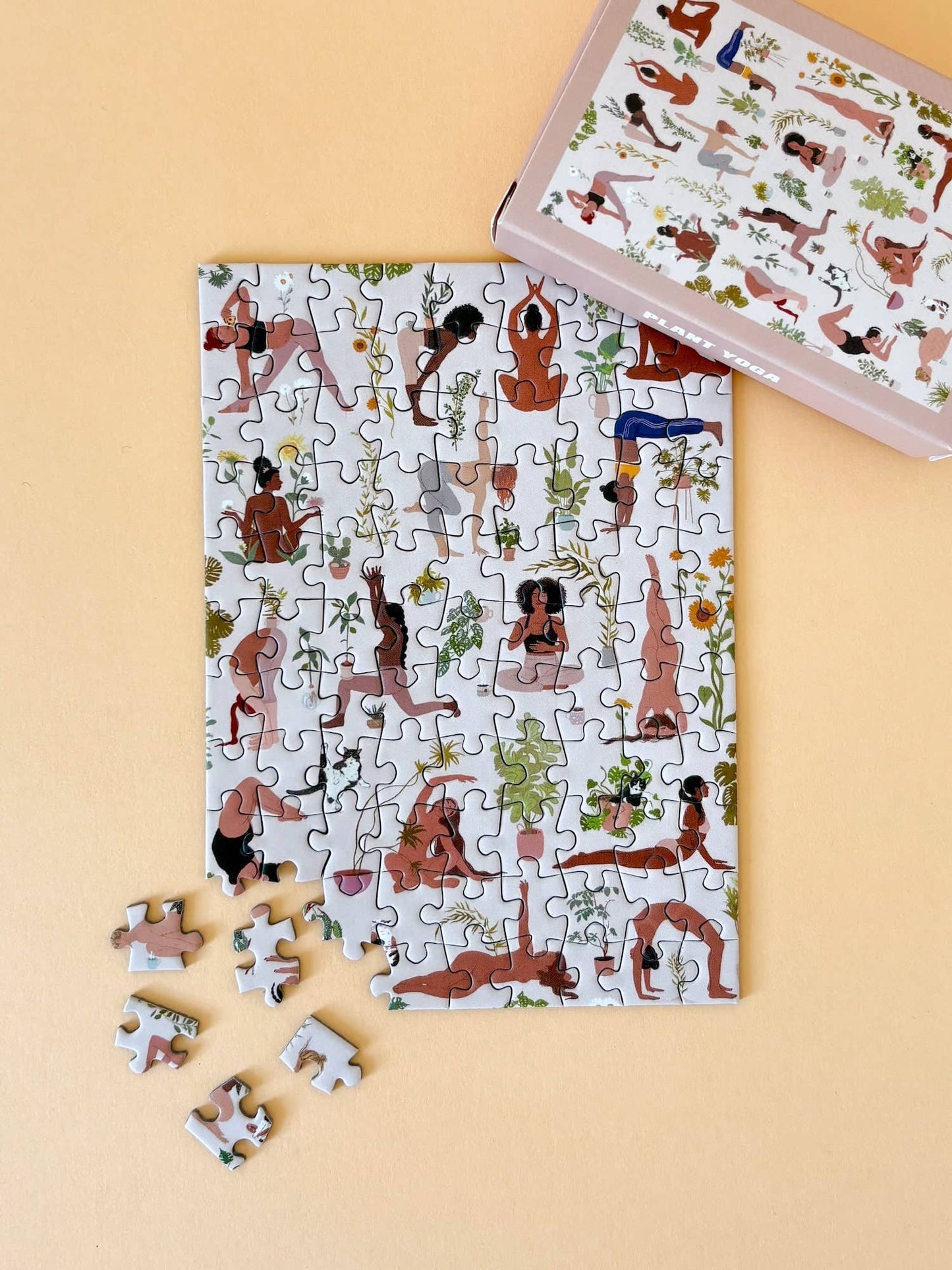 Mini-Puzzle Plant Yoga, 99 pieces