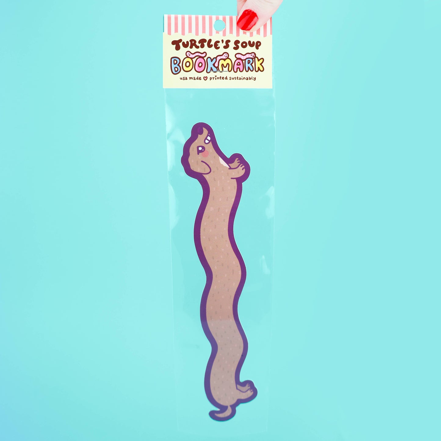 Weenie Dog Long Bookmark