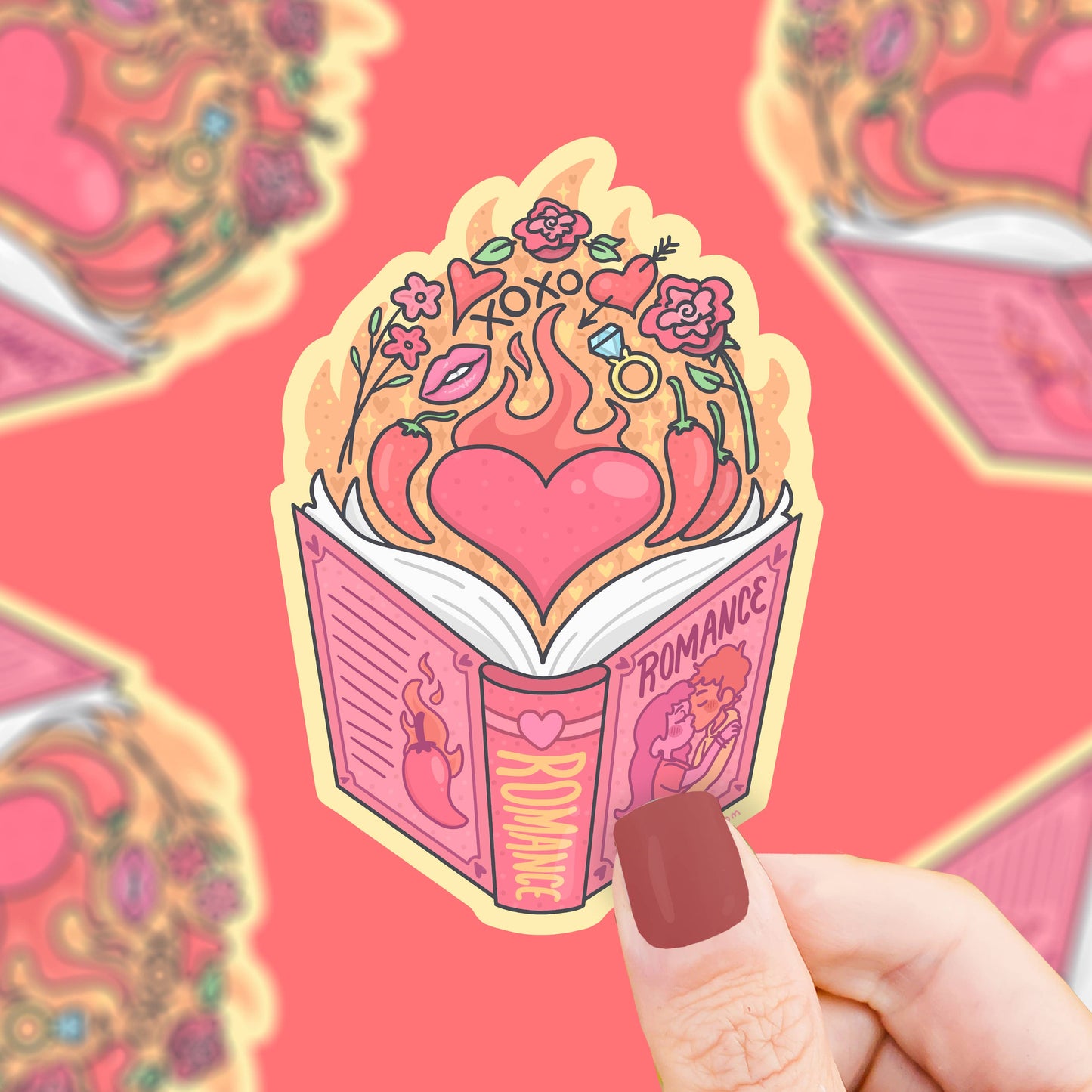 Spicy Romance Vinyl Sticker