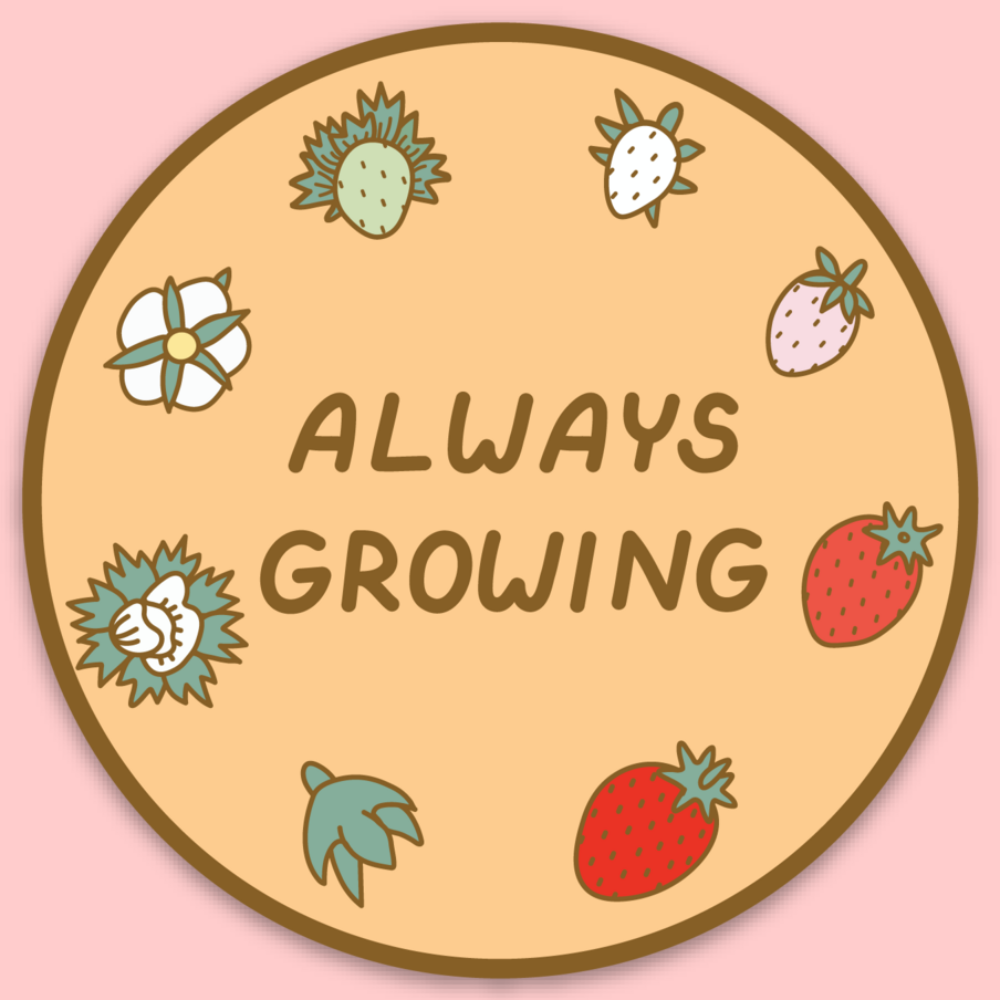 Always Growing Fruit Sticker