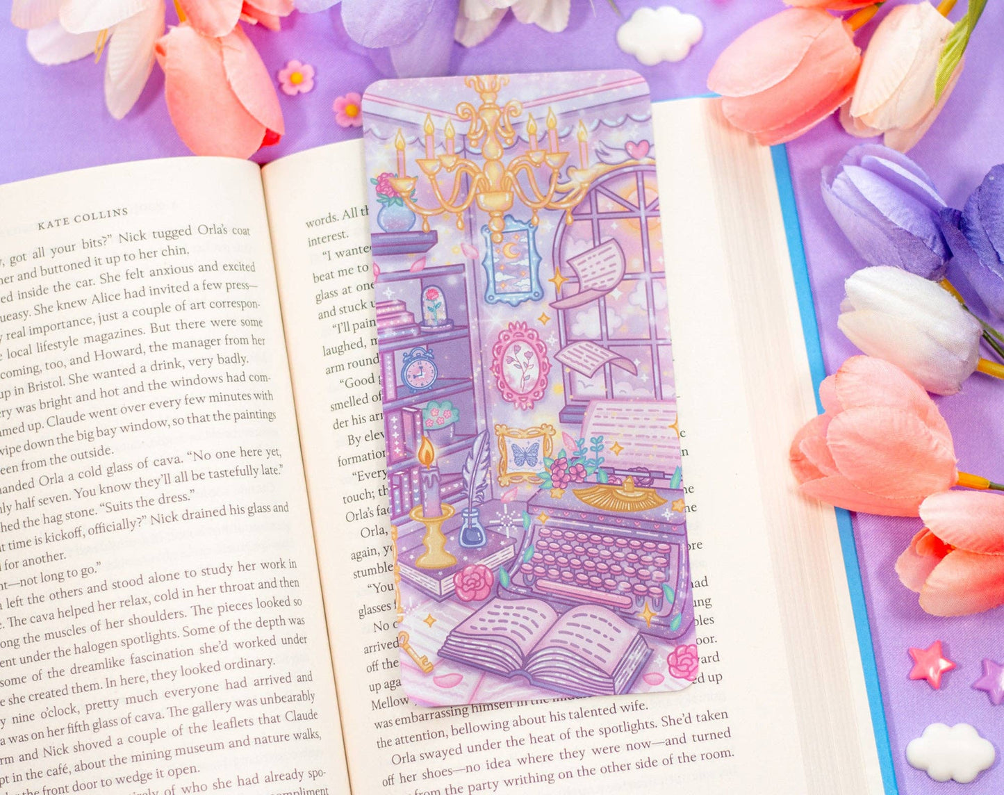 Pastel Academia Reading Log Bookmark