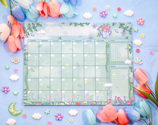 Botanical Bliss Monthly Planner Pad