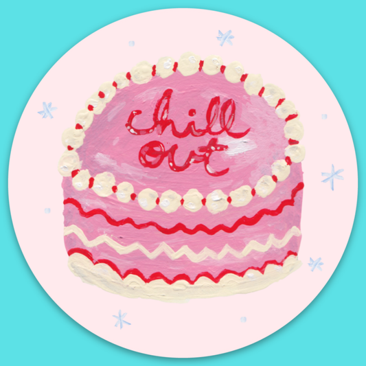 Chill Out Cake Sticker