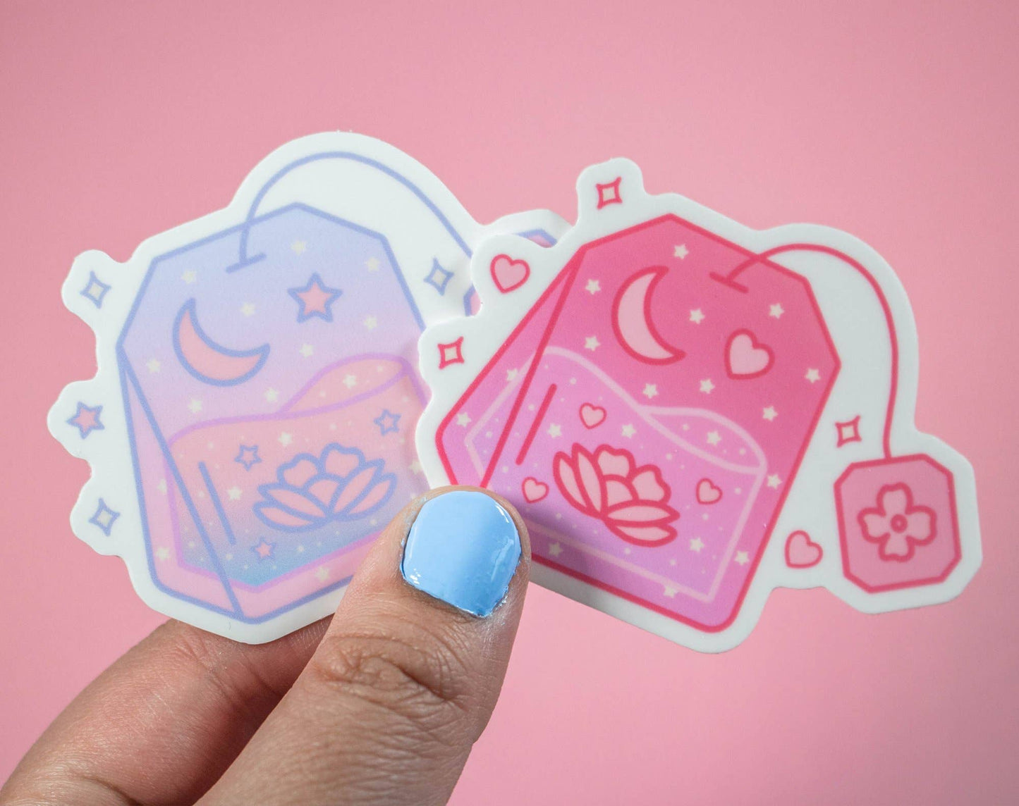 Tea Bag Sticker: Hearts