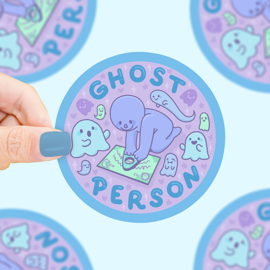 Ghost Person Vinyl Sticker